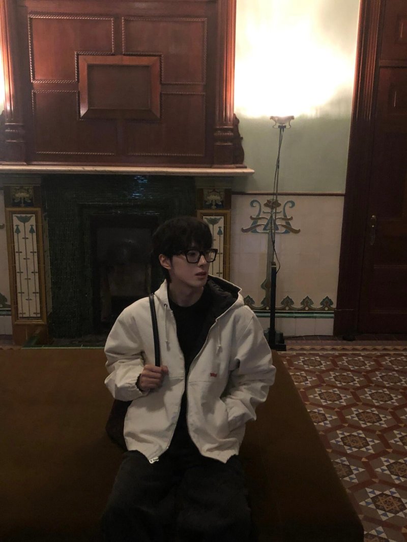 Cream Oversized Zip-Up Jacket with Embroidered Logo view