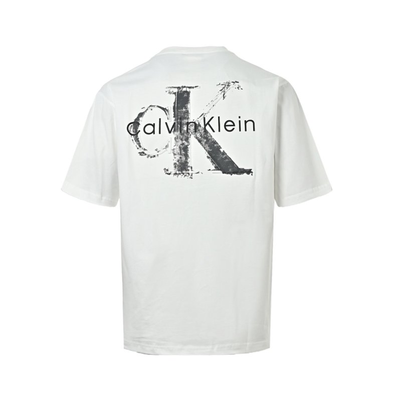 Calvin Klein White Monogram Logo T-Shirt view
