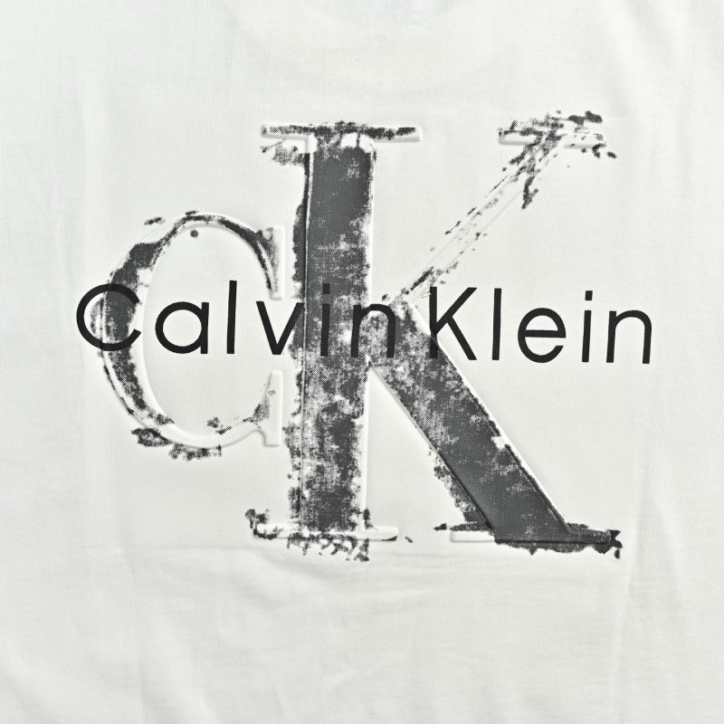 Calvin Klein White Monogram Logo T-Shirt view