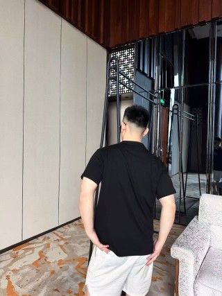 Fendi Blue Logo Black T-Shirt view 3