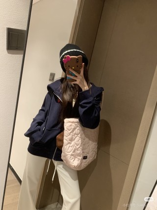 Navy Zip-Up Bomber Jacket view 3
