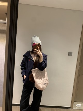 Navy Zip-Up Bomber Jacket view 7