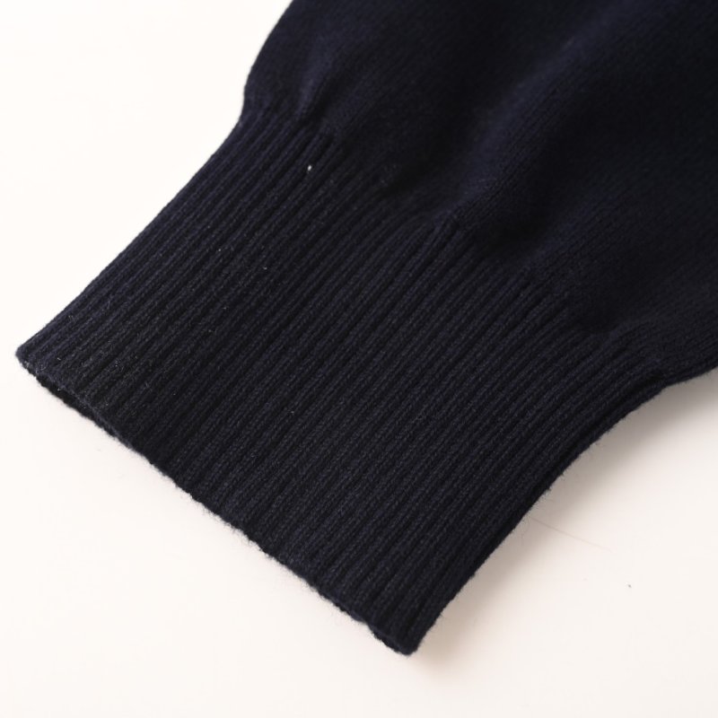 Fendi Navy Crewneck Sweater with Zipped Pocket view