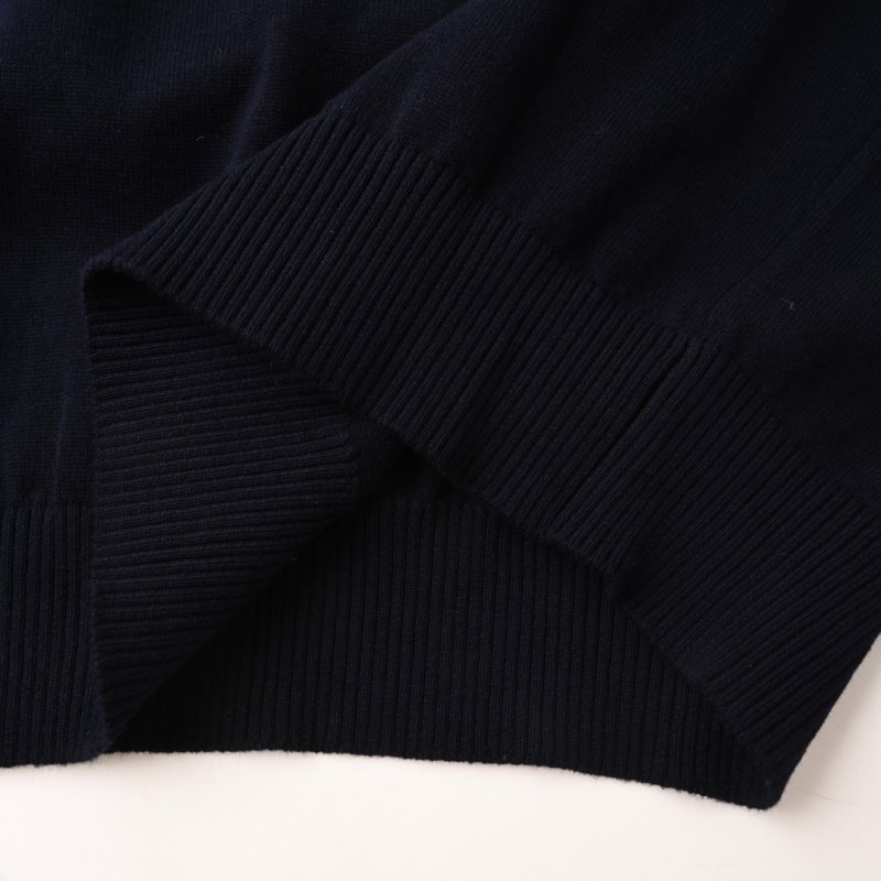 Fendi Navy Crewneck Sweater with Zipped Pocket view