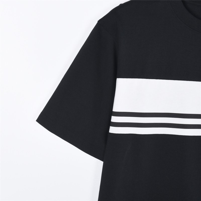 Prada Black & White Stripe Short Sleeve T-Shirt view