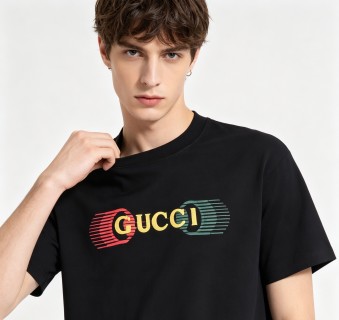 Gucci Striped Logo Black T-Shirt view 5