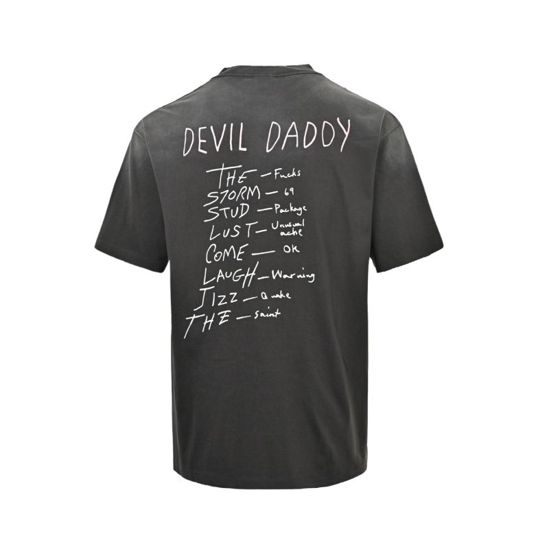 Black Graphic Angel Halo T-Shirt view