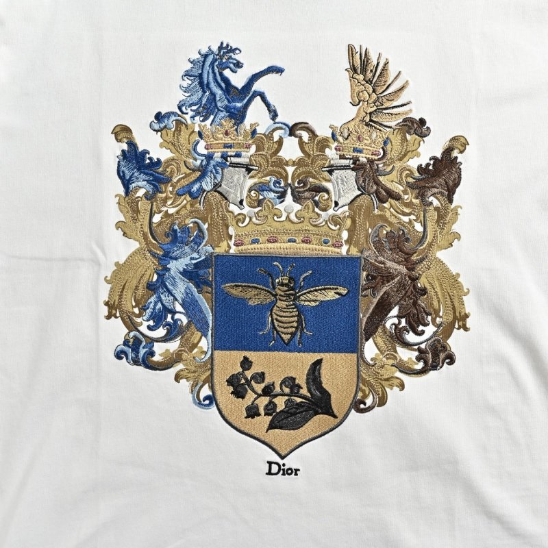 Dior Heraldic Crest White T-Shirt view