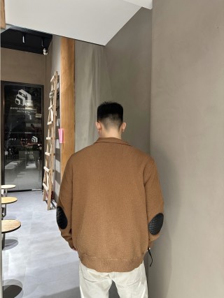 Camel Oversized Button-Up Cardigan Sweater view 5