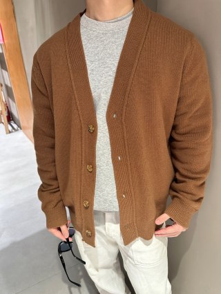 Camel Oversized Button-Up Cardigan Sweater view 7