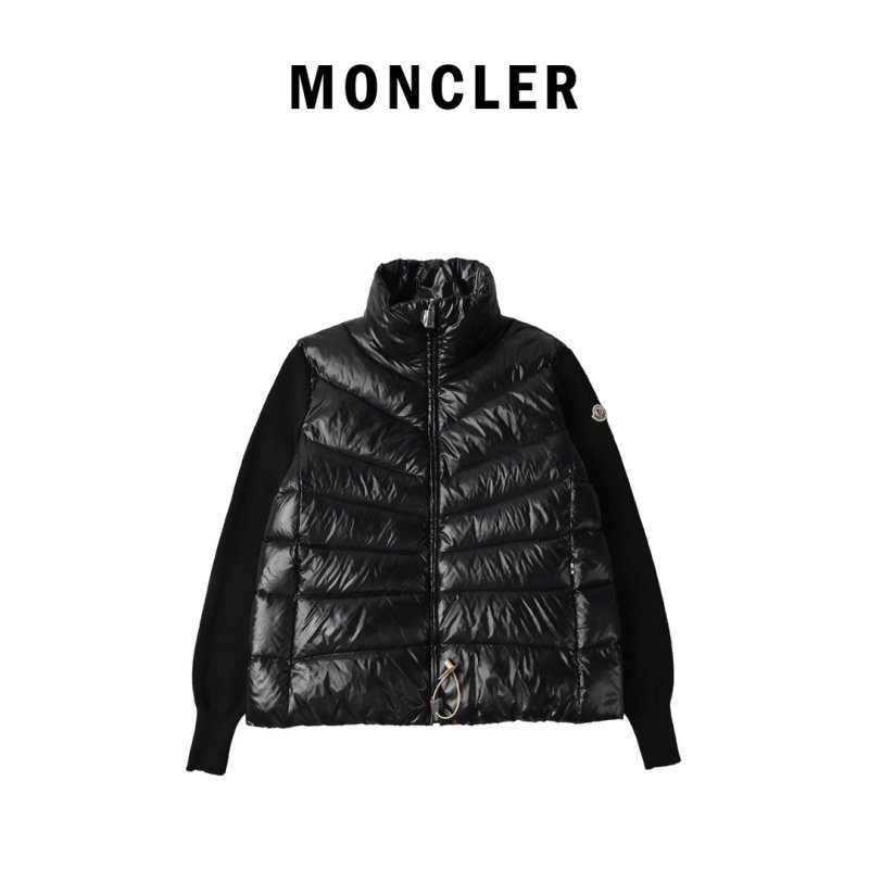 Black Quilted Puffer Down Vest Jacket view
