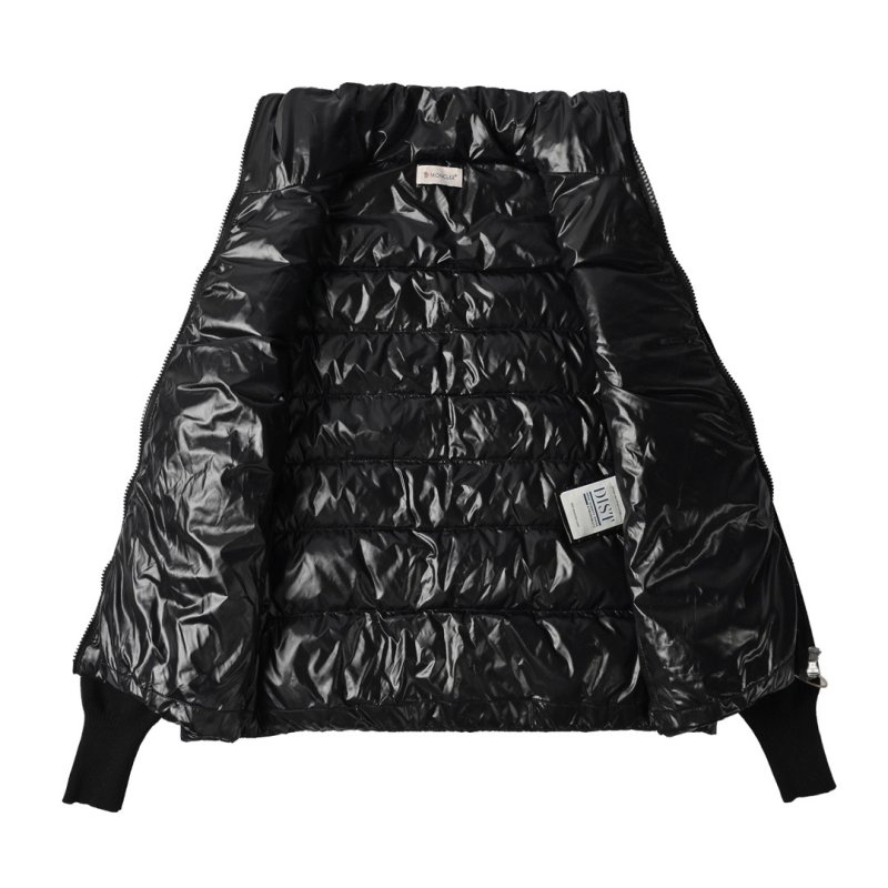 Black Quilted Puffer Down Vest Jacket view