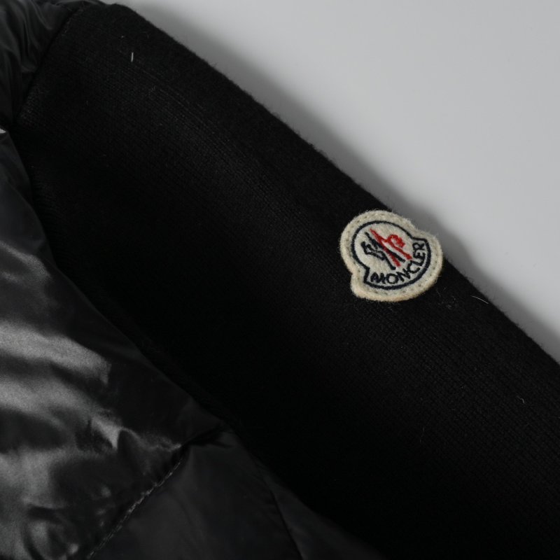 Black Quilted Puffer Down Vest Jacket view