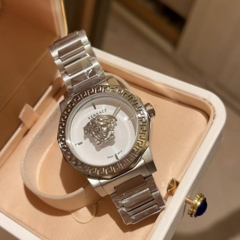 Versace Medusa Steel Luxury Watch Silver
