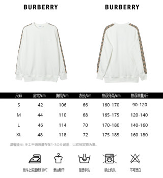 Burberry EKD Embroidered Check Tape Sweatshirt White view 12