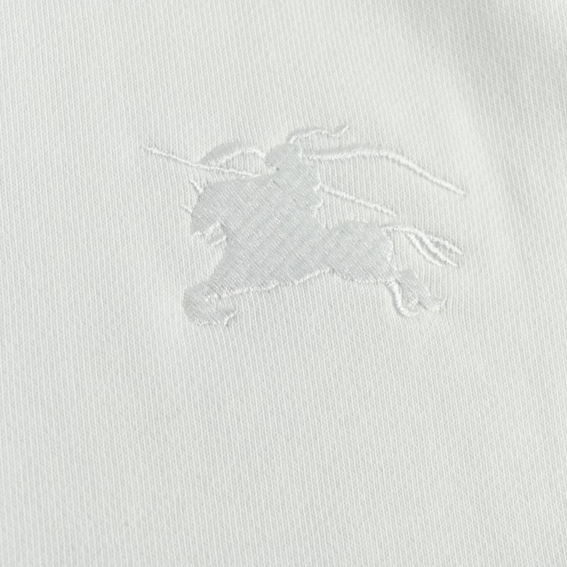 Burberry EKD Embroidered Check Tape Sweatshirt White view