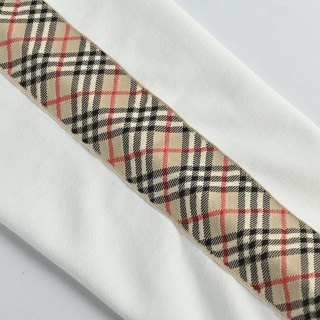 Burberry EKD Embroidered Check Tape Sweatshirt White view 9