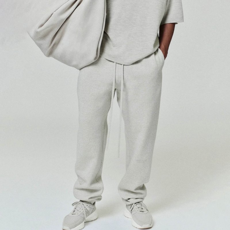 Essentials Stone Grey Drawstring Sweatpants