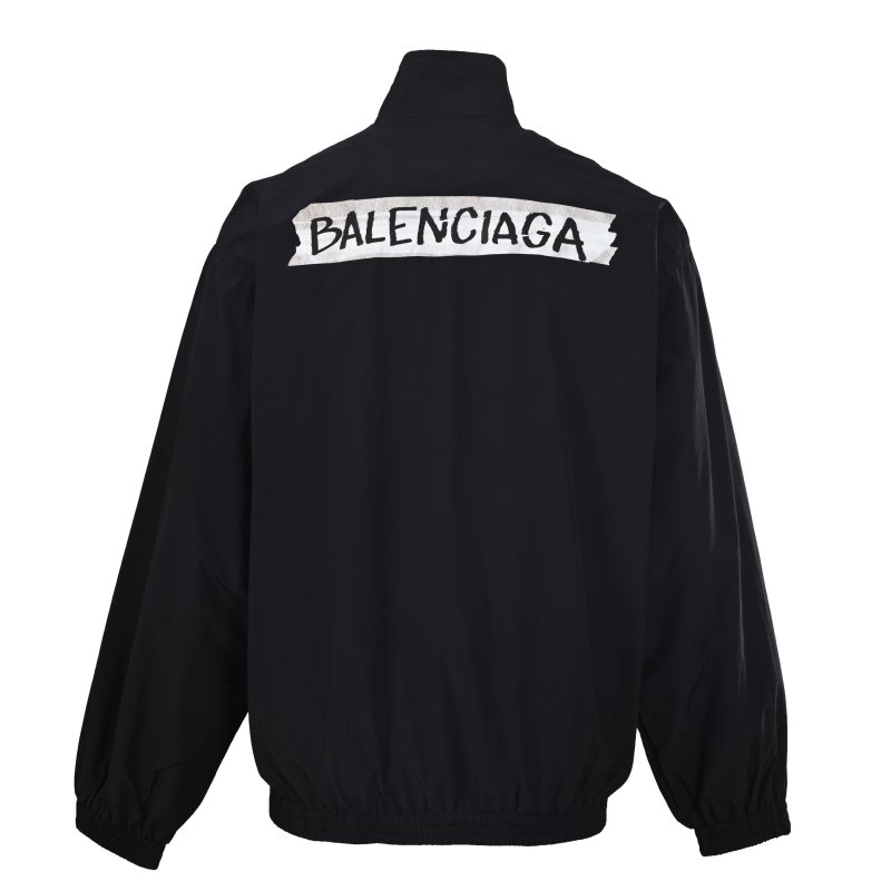 Balenciaga Black Logo Windbreaker Jacket view