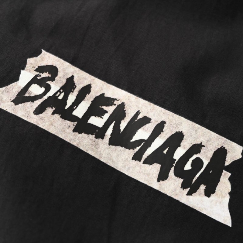 Balenciaga Black Logo Windbreaker Jacket view