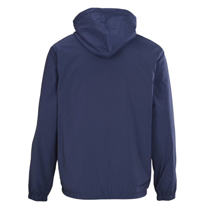 Essentials Navy Hooded Windbreaker Jacket view