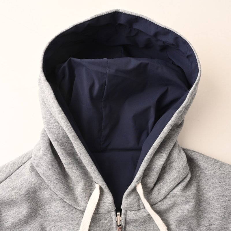 Essentials Navy Hooded Windbreaker Jacket view