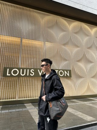 Louis Vuitton Black Nylon Puffer Jacket