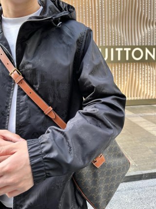 Louis Vuitton Black Nylon Puffer Jacket view 3