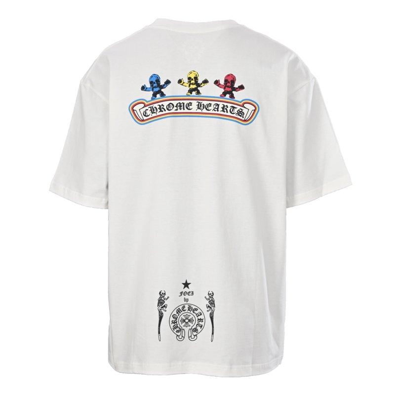 White Skull Graphic Short Sleeve T-Shirt view