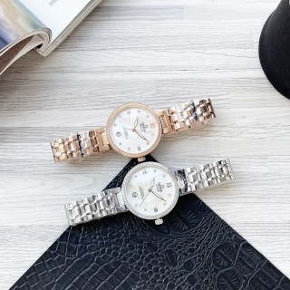 Omega De Ville Prestige 35mm White Dial Diamond Bezel Watch view 6