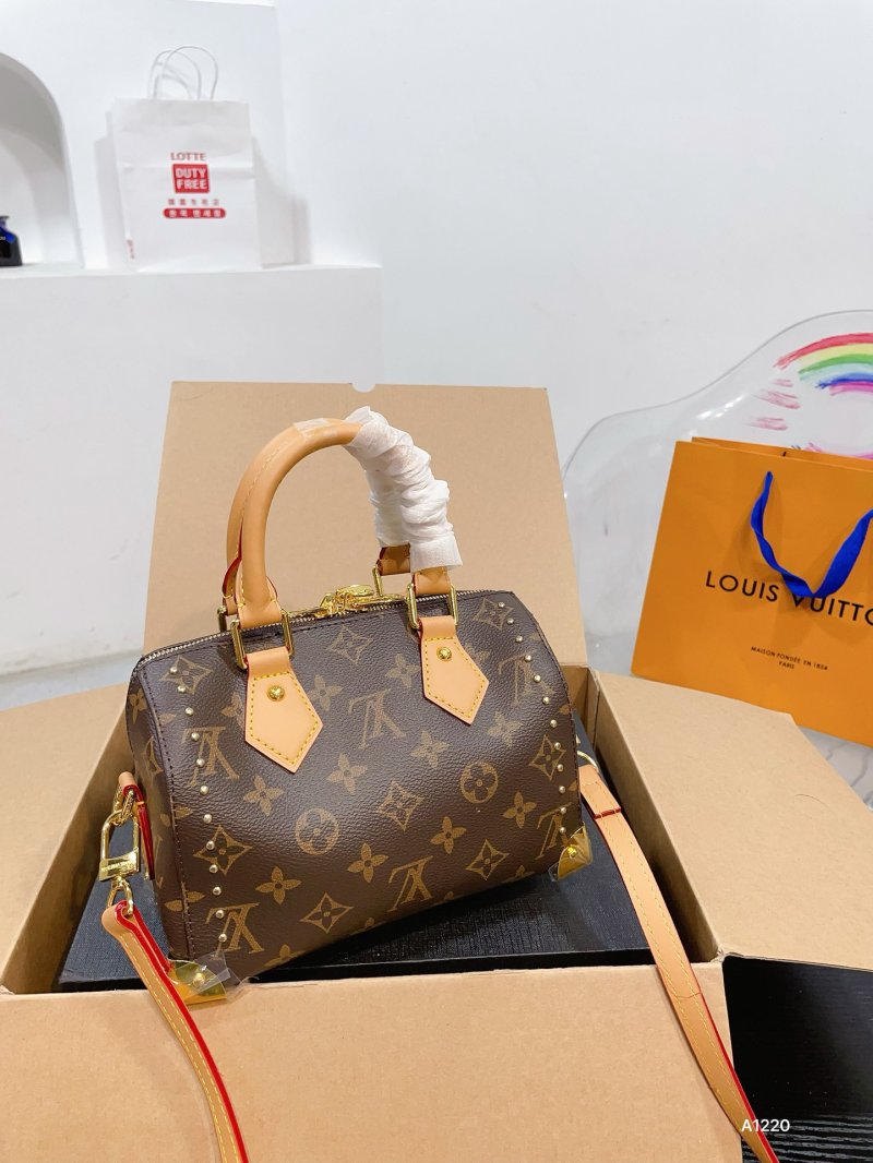 Louis Vuitton Monogram Studded Pillow Bag - Brown view