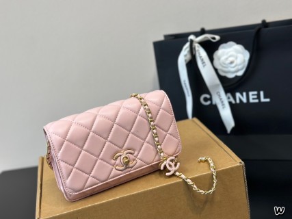 Chanel Quilted Flap Bag Gold with Enamel Charm view 5
