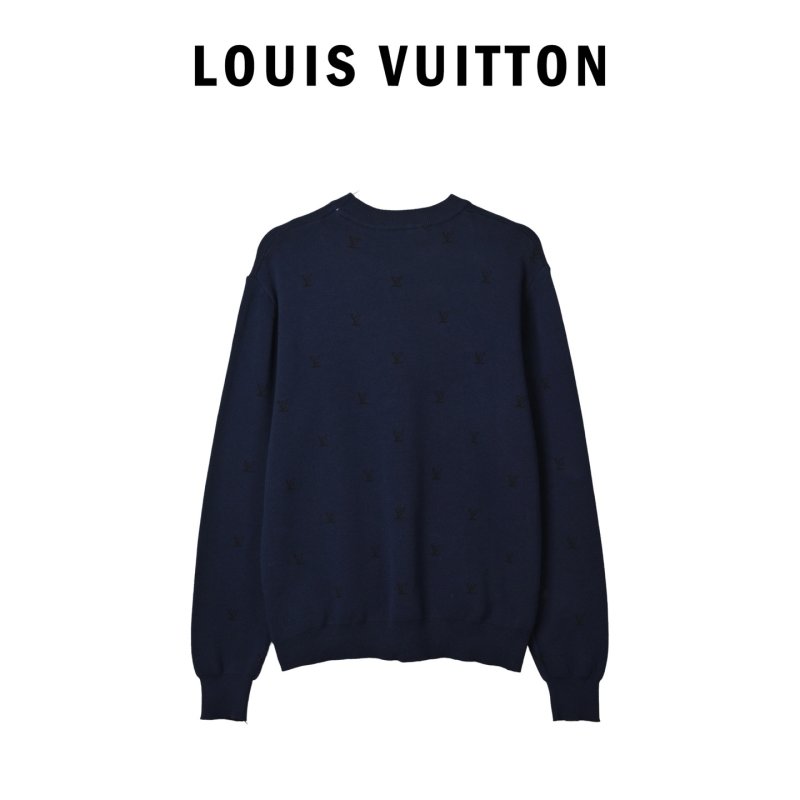 Essentials Navy Distressed Logo Sweatshirt view
