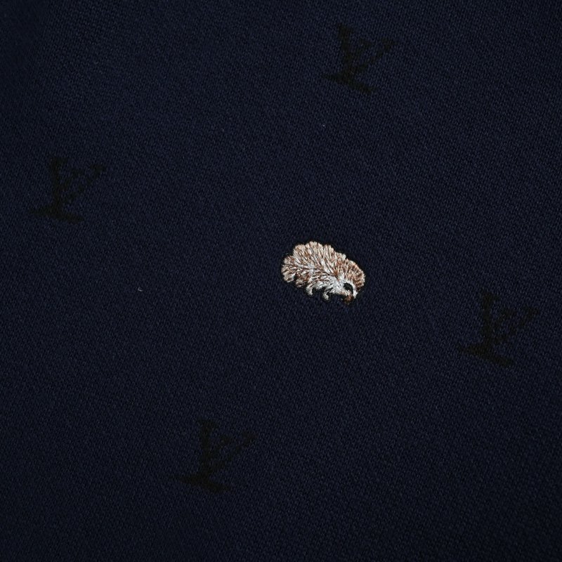 Essentials Navy Distressed Logo Sweatshirt view