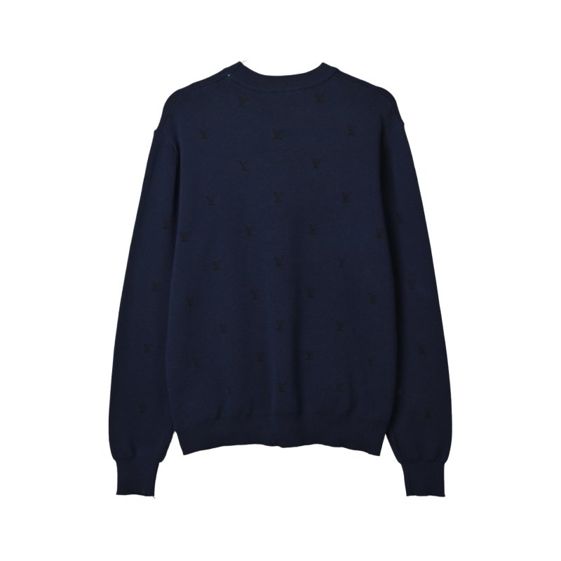 Essentials Navy Distressed Logo Sweatshirt view