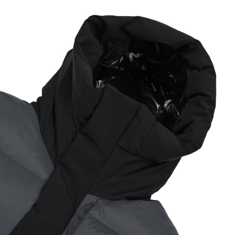 Black Puffer Down Jacket – Oversized Fit view