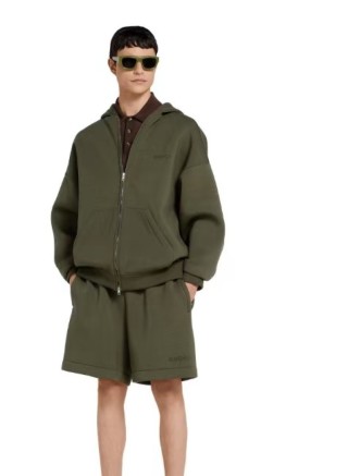 Gucci Olive Green Logo Shorts view 2