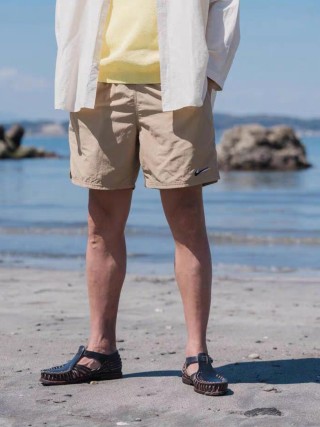 Nike Beige Nylon Swim Shorts view 6