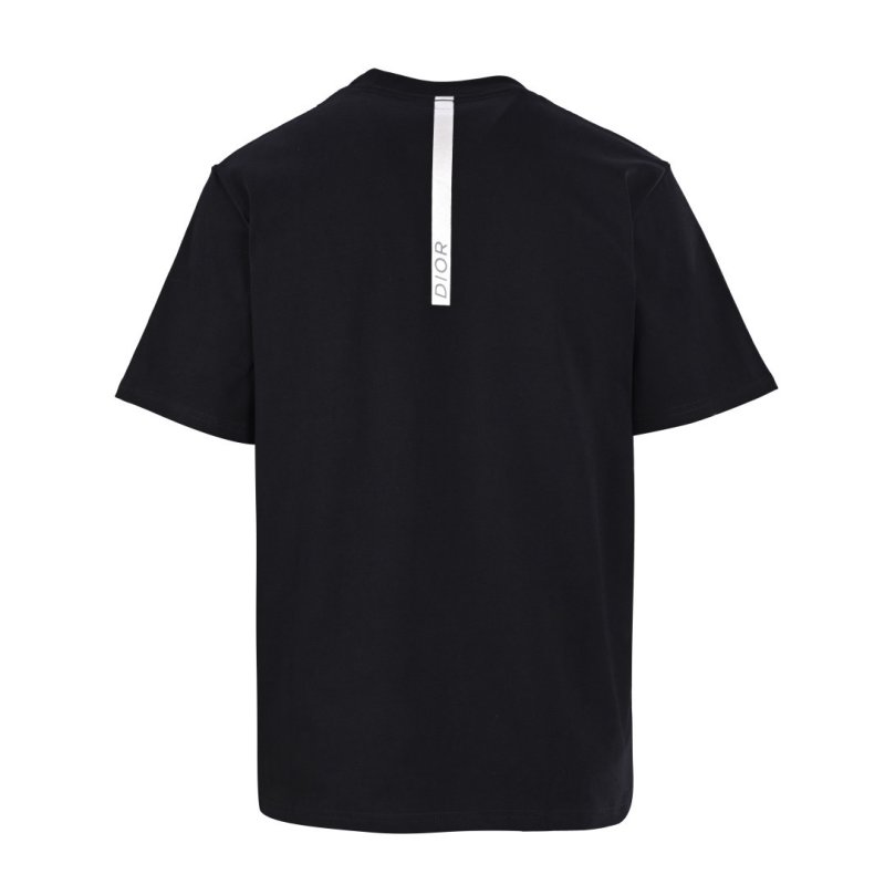Black Minimalist Diamond Logo Short Sleeve T-Shirt view