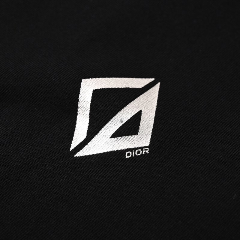 Black Minimalist Diamond Logo Short Sleeve T-Shirt view
