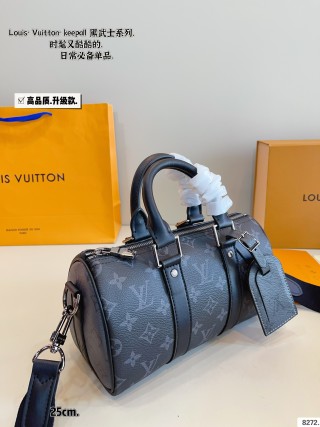 Louis Vuitton Keepall Black Monogram Travel Bag 25cm view 4