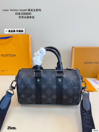 Louis Vuitton Keepall Black Monogram Travel Bag 25cm view 5