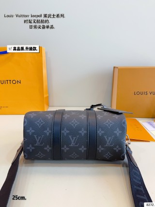 Louis Vuitton Keepall Black Monogram Travel Bag 25cm view 6