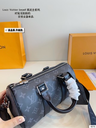 Louis Vuitton Keepall Black Monogram Travel Bag 25cm view 8