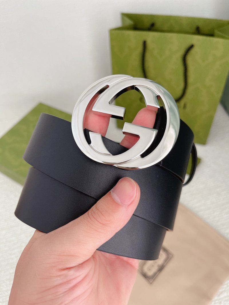 Gucci GG Marmont Double G Buckle Belt Black 3.8cm