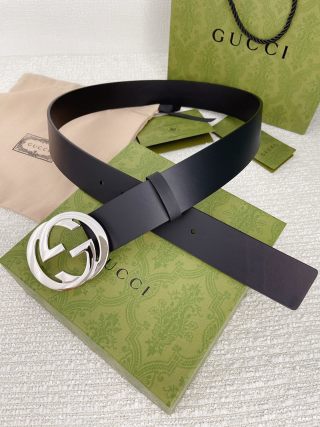 Gucci GG Marmont Double G Buckle Belt Black 3.8cm view 5