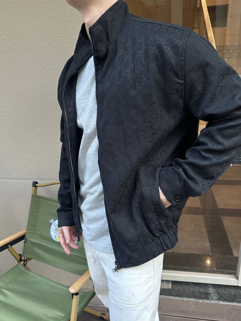 Gucci GG Monogram Black Zip Jacket