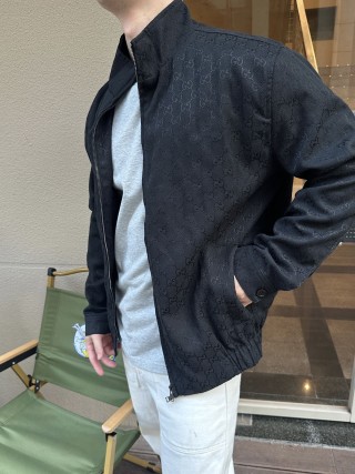 Gucci GG Monogram Black Zip Jacket