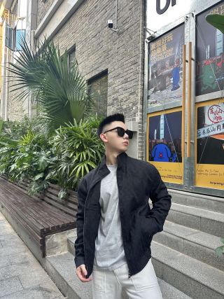 Gucci GG Monogram Black Zip Jacket view 2