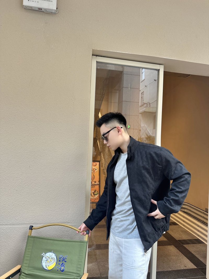 Gucci GG Monogram Black Zip Jacket view